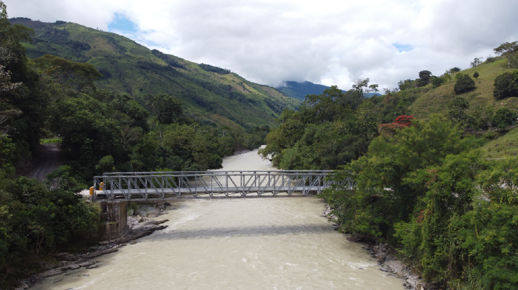 Steel Modular bridge in Peru