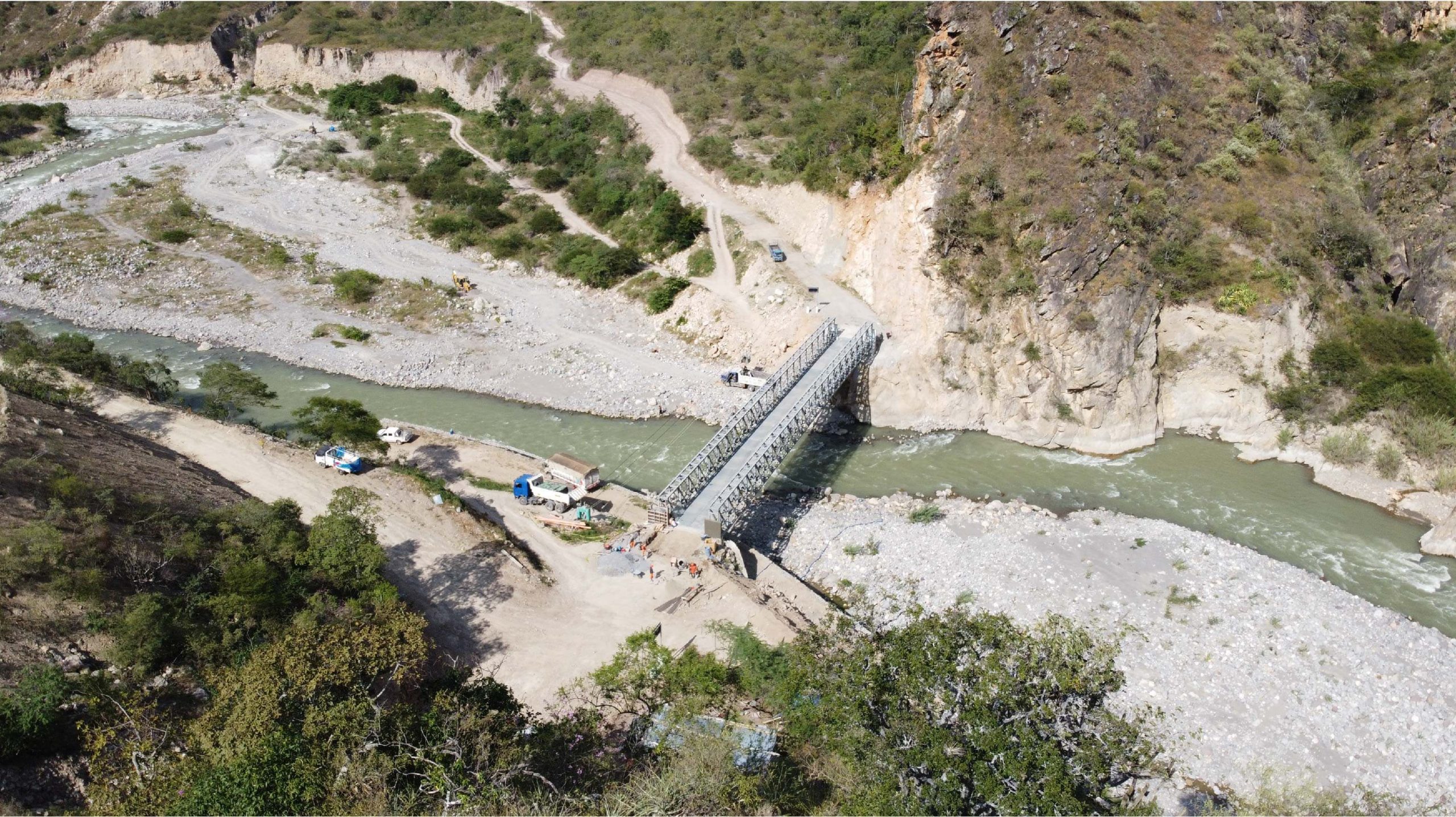 Steel Modular bridge in Peru