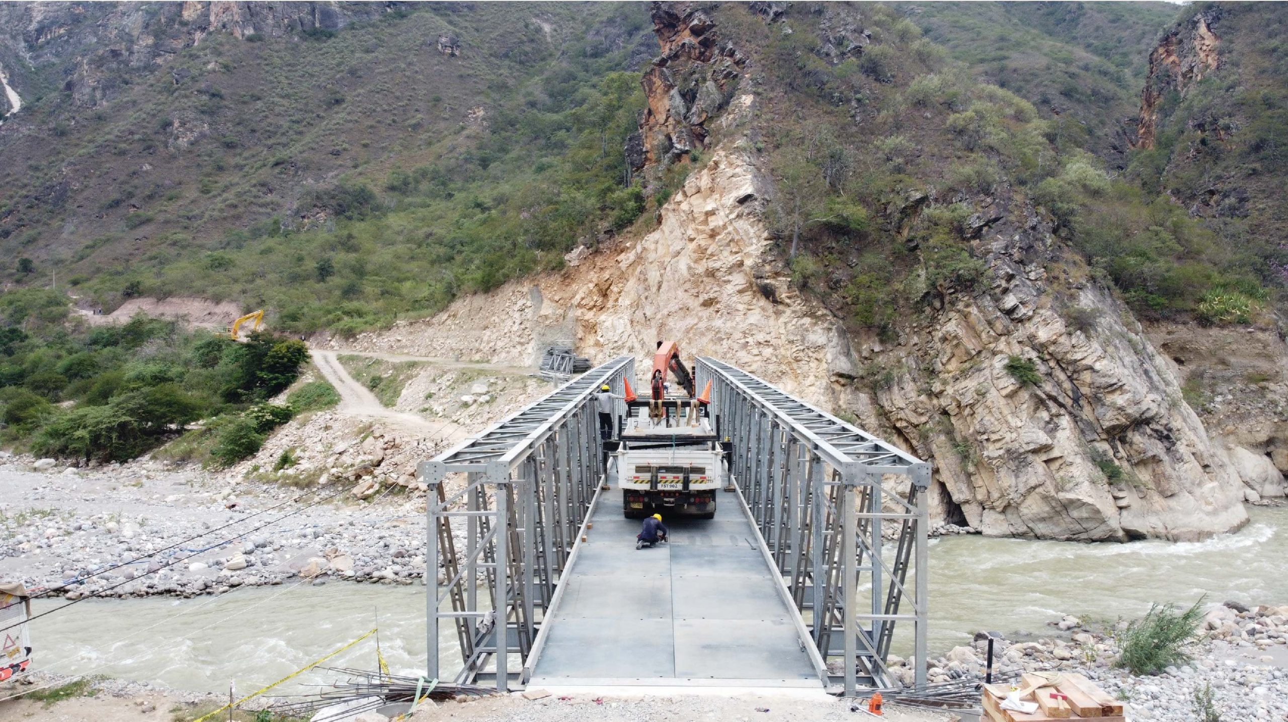 Steel Modular bridge in Peru